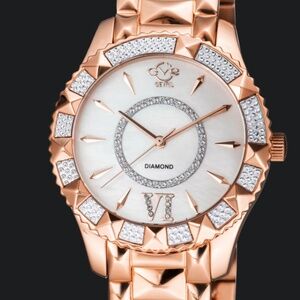 Women’s GEVRIL GV2 Venice, diamond quartz 39 mm watch NWT